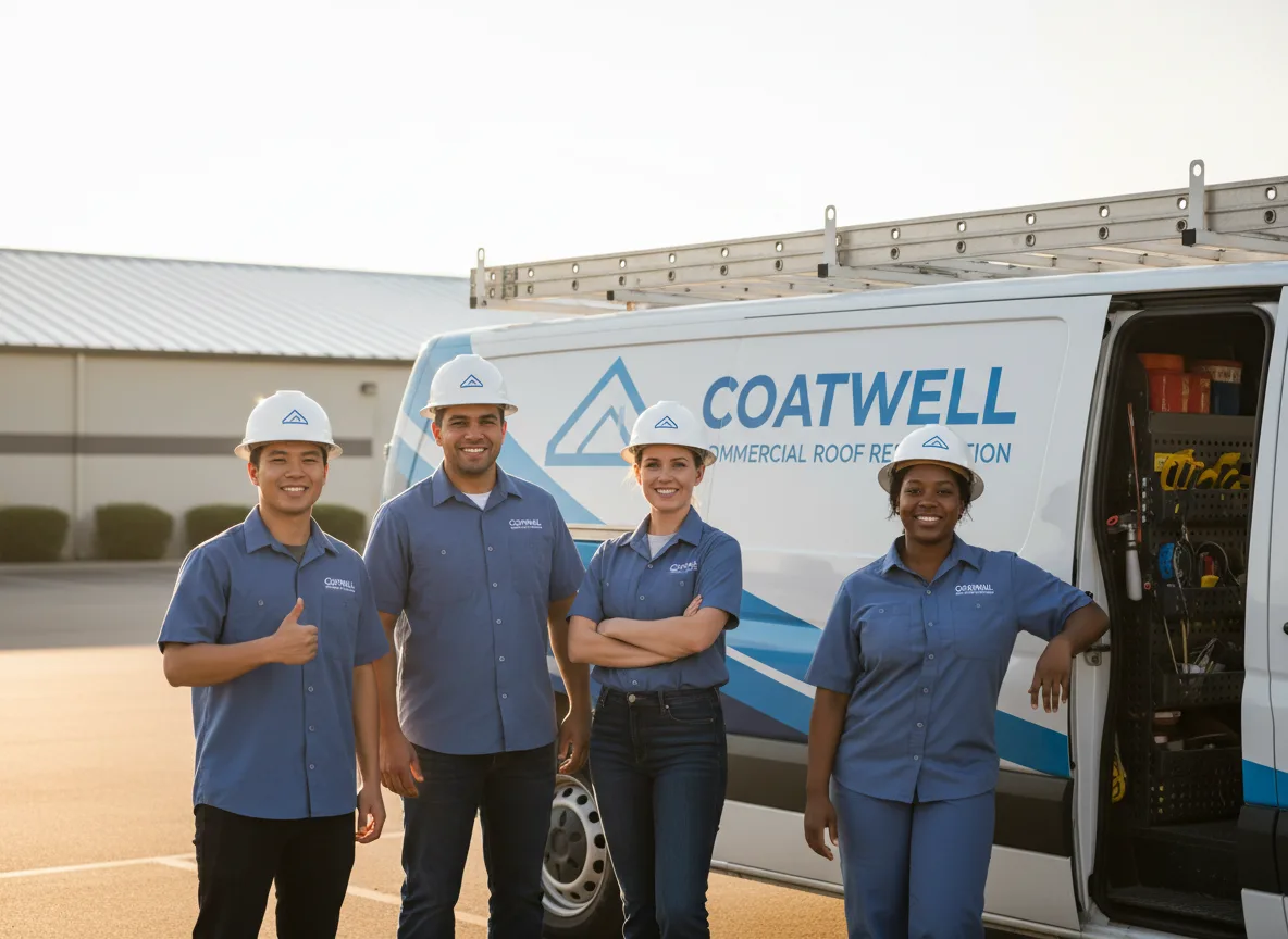 Commercial roof coating company in Oran, IA