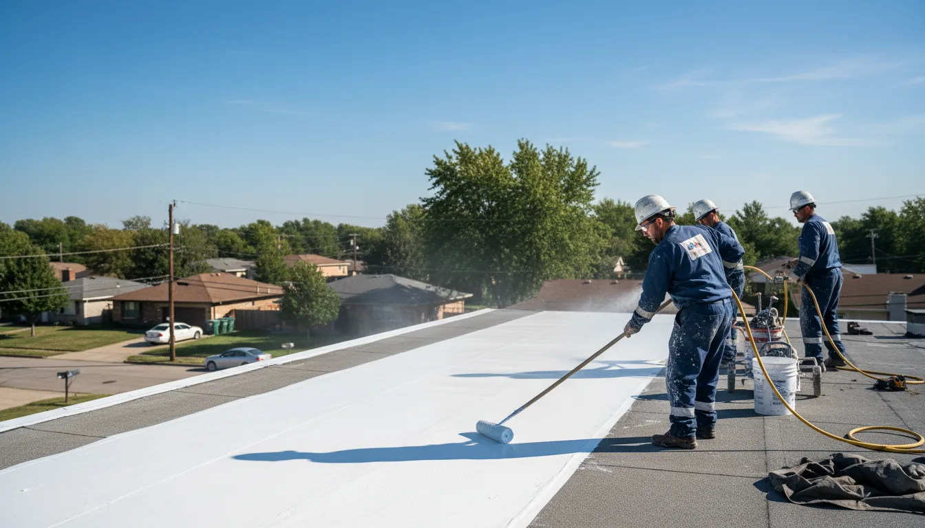 Commercial roof coating in Oran, IA near me